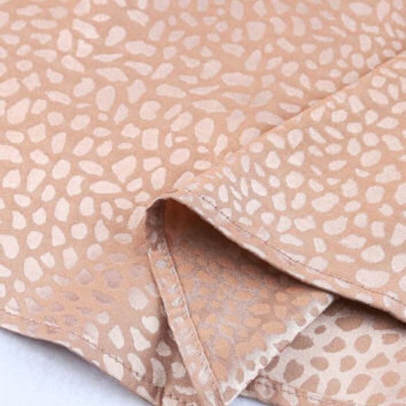 Pink Sleeveless Tie Mock Neck Leopard Tank Top  Size L - Picture 10 of 11